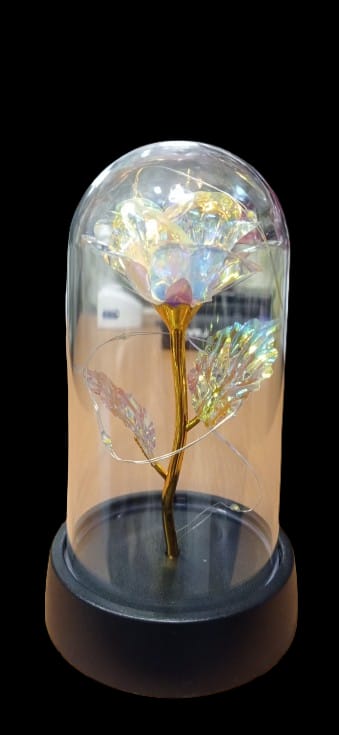 ampolla con rosa luminosa