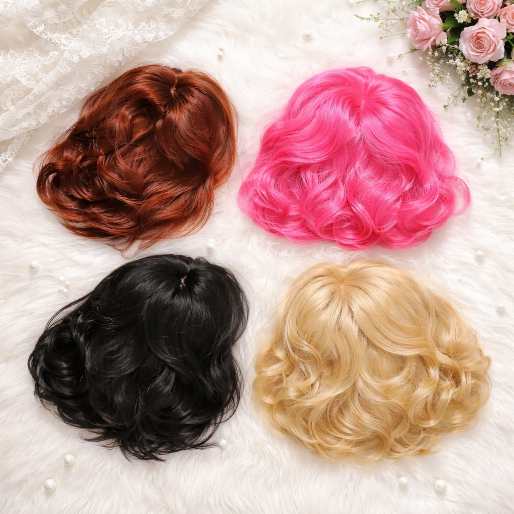 parrucca corta ondulata