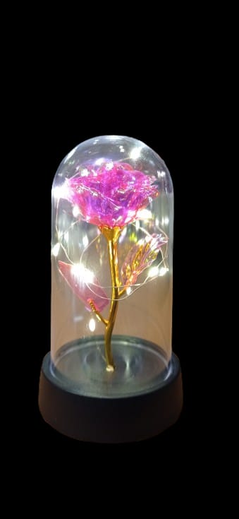 ampolla con rosa luminosa