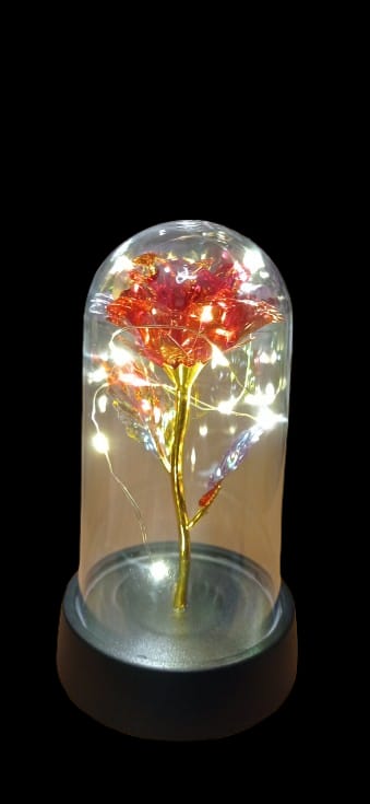 ampolla con rosa luminosa