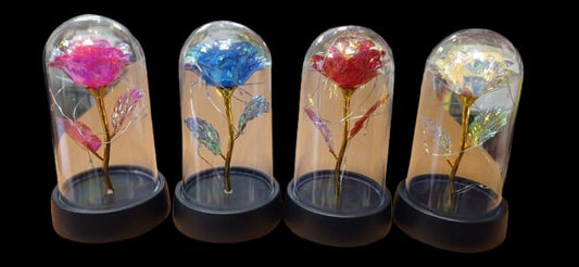 ampolla con rosa luminosa