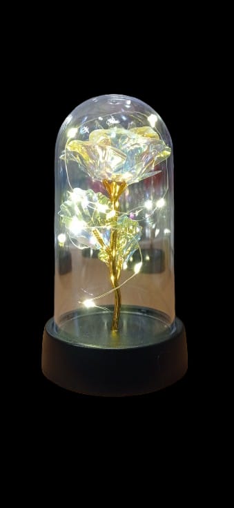 ampolla con rosa luminosa