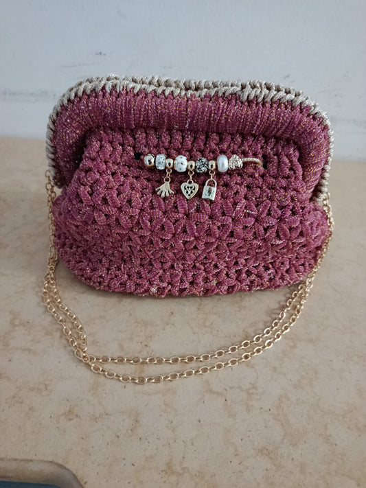 borsa punch needle artigianale