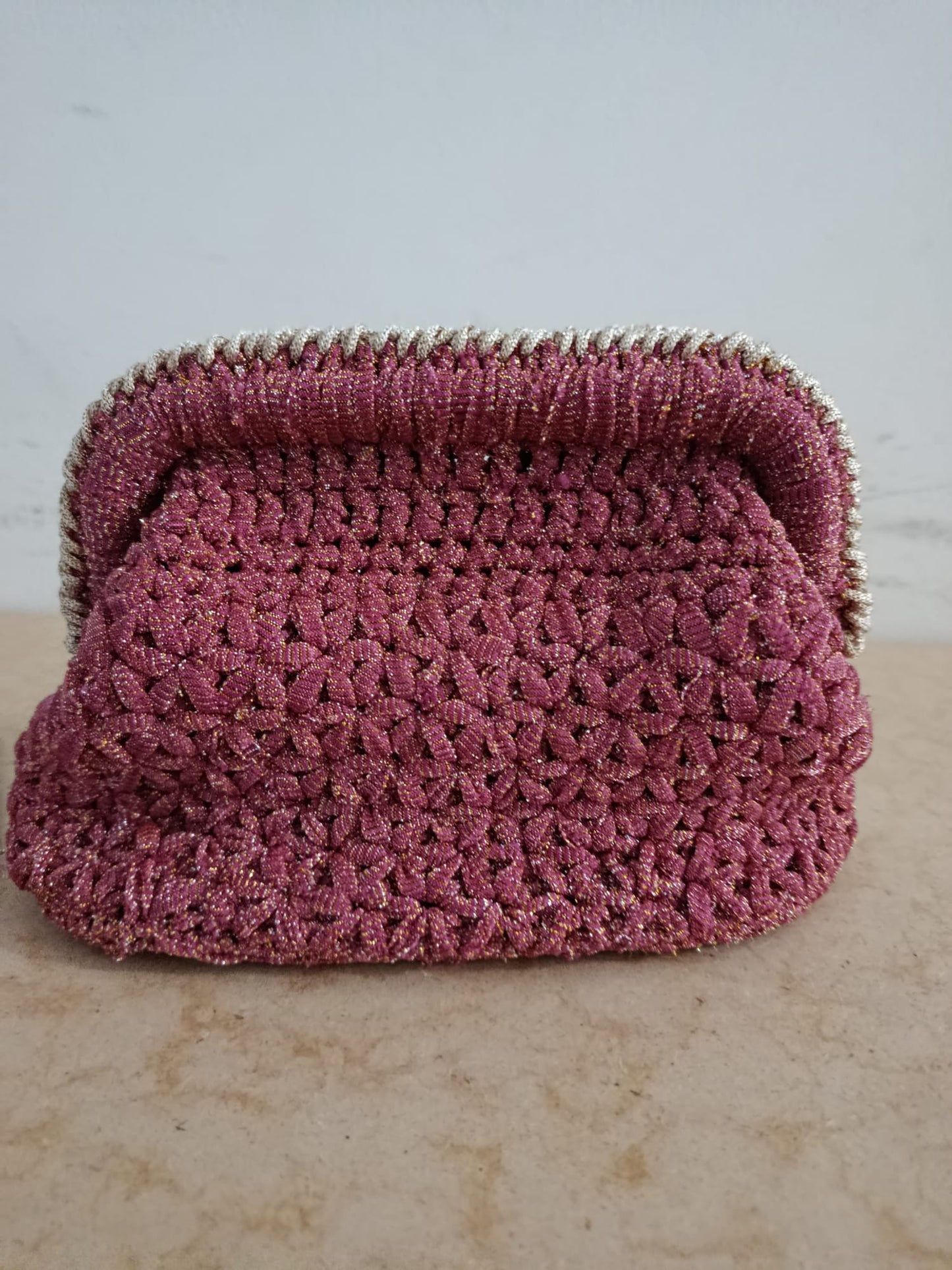 borsa punch needle artigianale