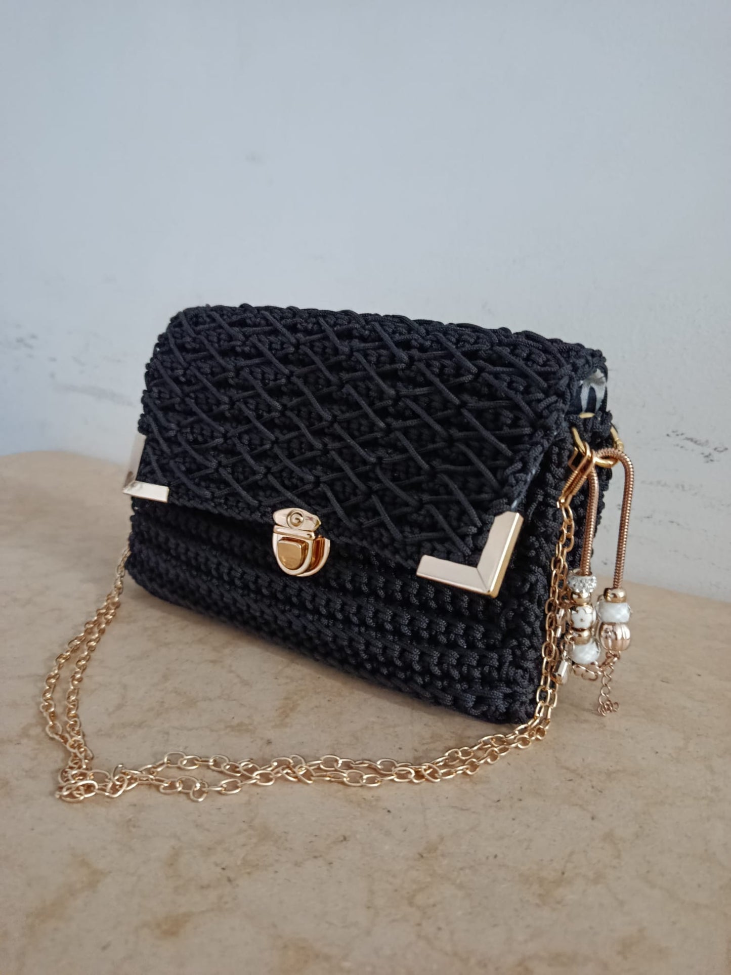 borsa punch needle artigianale