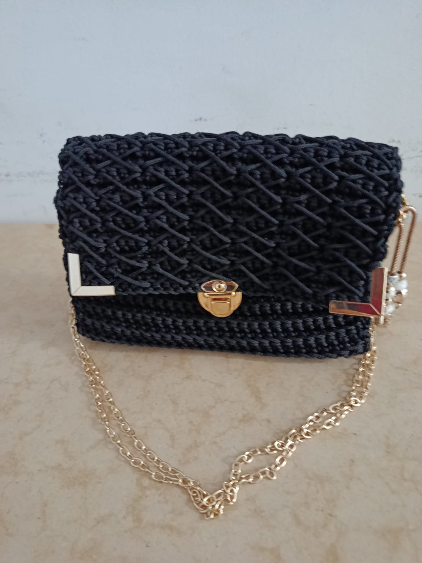 borsa punch needle artigianale