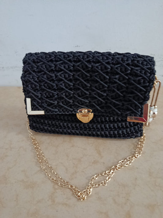 borsa punch needle artigianale