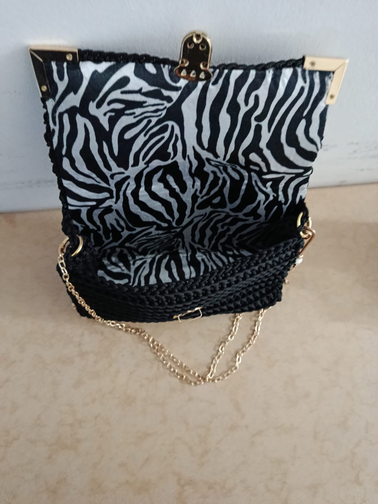 borsa punch needle artigianale