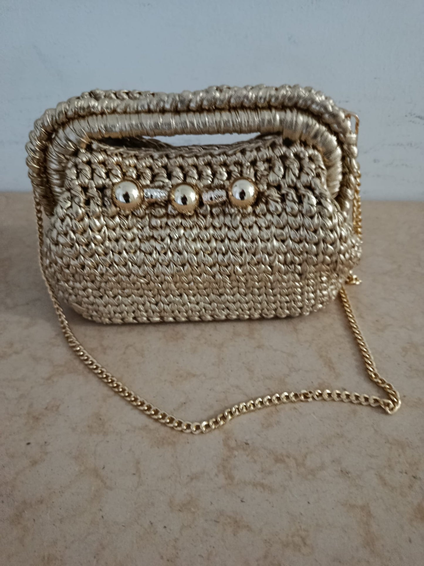 borsa punch needle artigianale