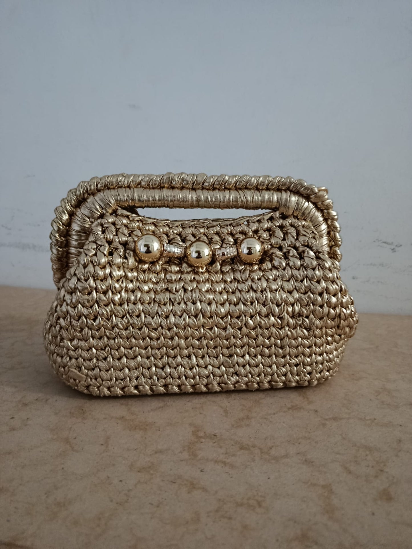 borsa punch needle artigianale