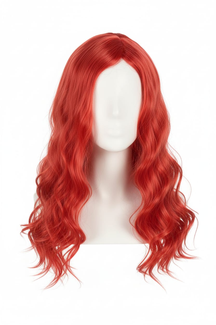 parrucca lunga ondulata