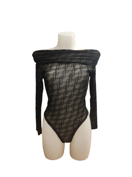 Body Donna con Motivo Geometrico – Taglia Unica (XS-L)